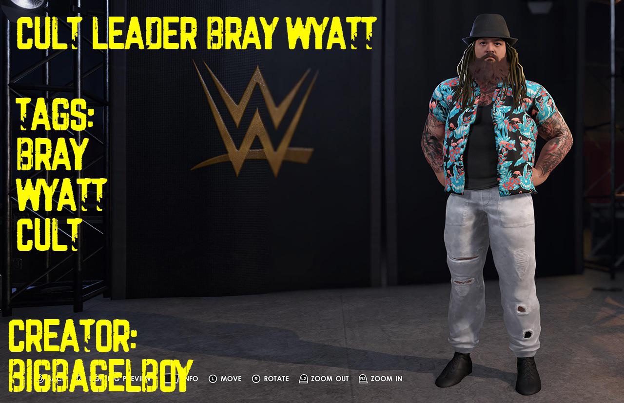 [Image of Bray Wyatt in swamp attire WWE]