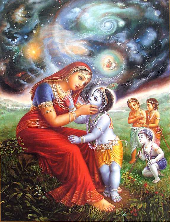 [Image of Krishna as a child]