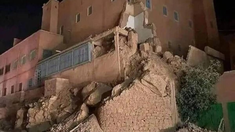 [Image of People displaced by Morocco earthquake]